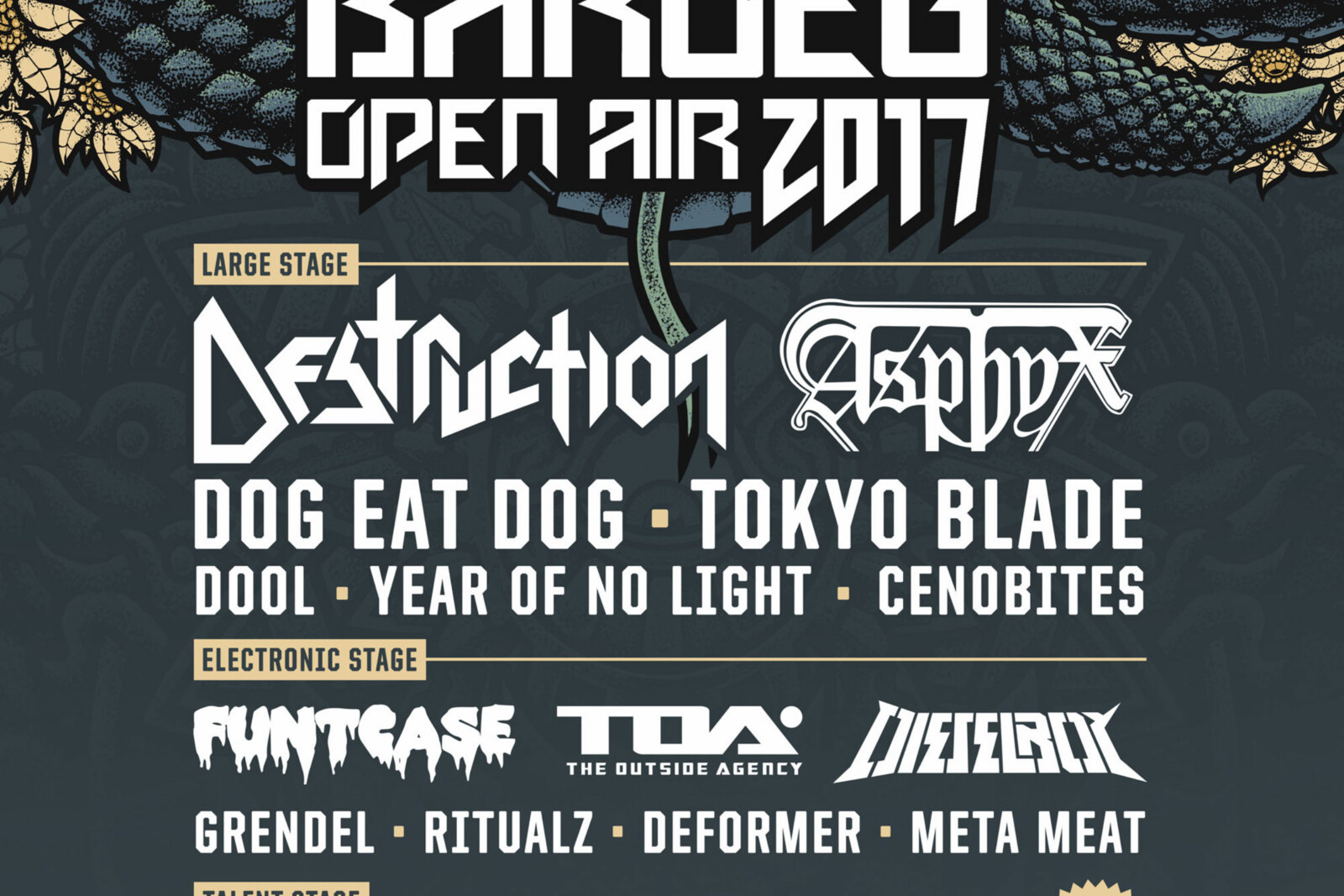 Baroeg Open Air viert tiende editie met Monsters en gruwelijke line-up