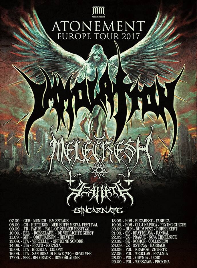 Azarath announce tour wil Immolation