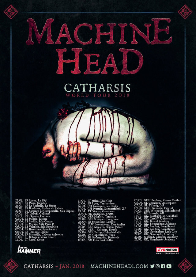 Machine Head announce European tour for 2018