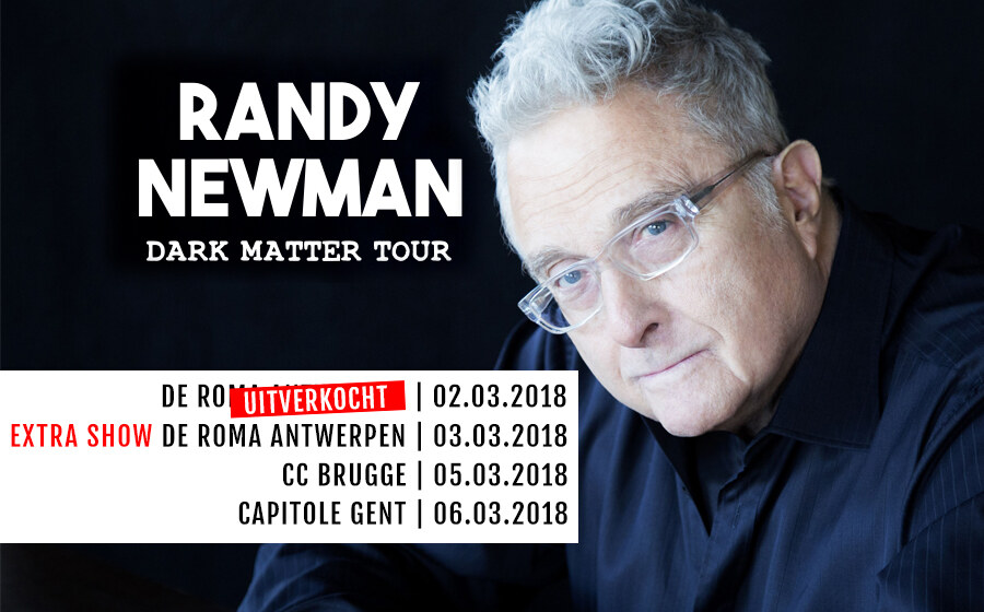 Randy Newman met extra concert op 3 maart 2018 in De Roma Antwerpen