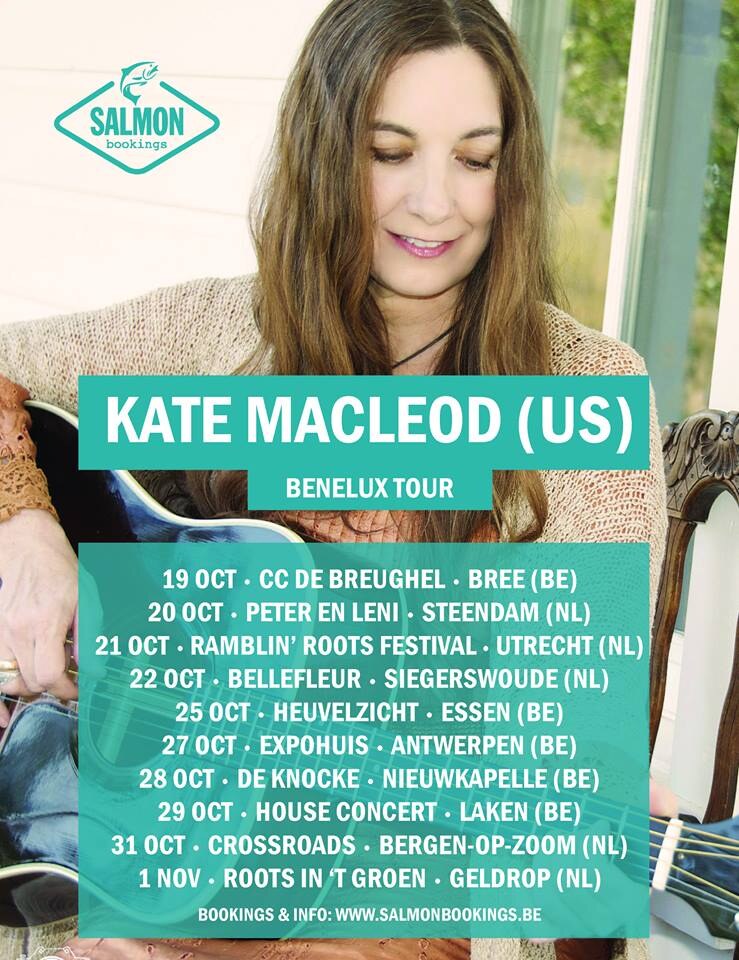 Kate MacLeod op tour in België en Nederland