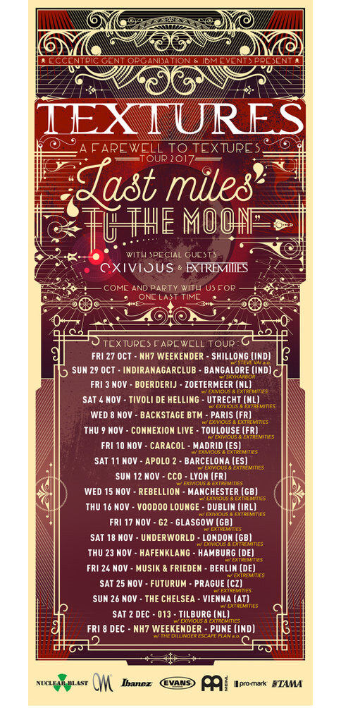 Textures to kick off farewell tour in two weeks