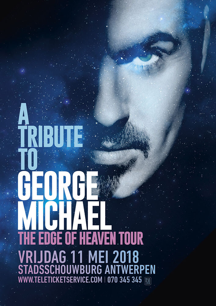 The ‘Edge Of Heaven’-tour laat de muziek van ‘George Michael’ herleven op 11 mei 2018 in de Antwerpse Stadsschouwburg.