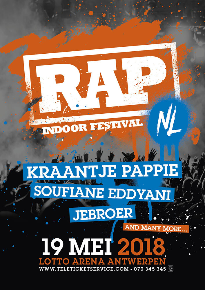 Nieuw festival Rap NL brengt Kraantje Pappie, Soufiane Eddyani en Jebroer naar Antwerpse Lotto Arena
