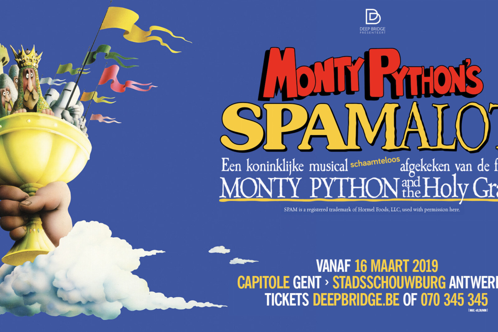 Deep Bridge brengt 'Monty Python's Spamalot' terug naar Vlaanderen