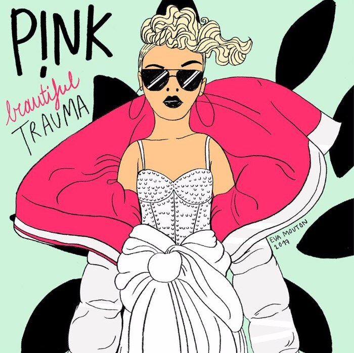  P!nk deelt tekening Eva Mouton!