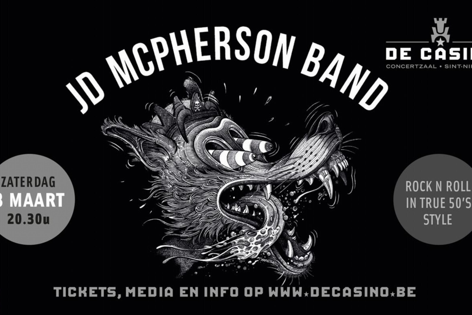 JD McPherson komt naar De Casino