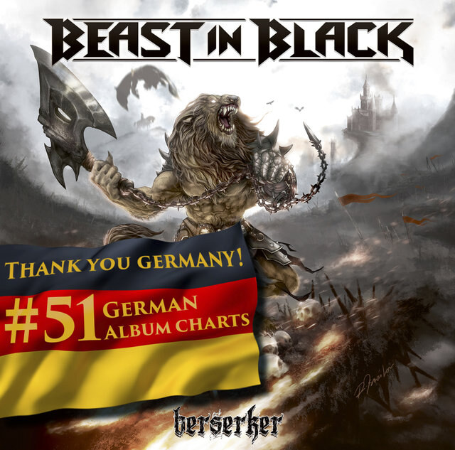Beast In Black "Berserker" enters the German album charts at #51!