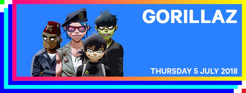 Gorillaz to play Rock Werchter 2018