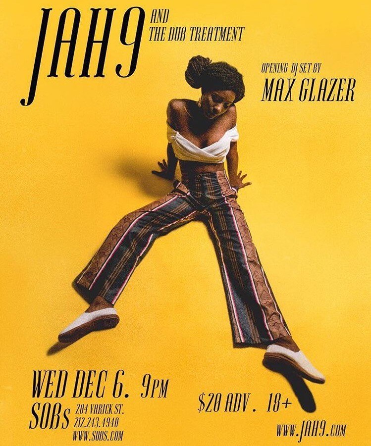 JAH9 to perform at SOB's