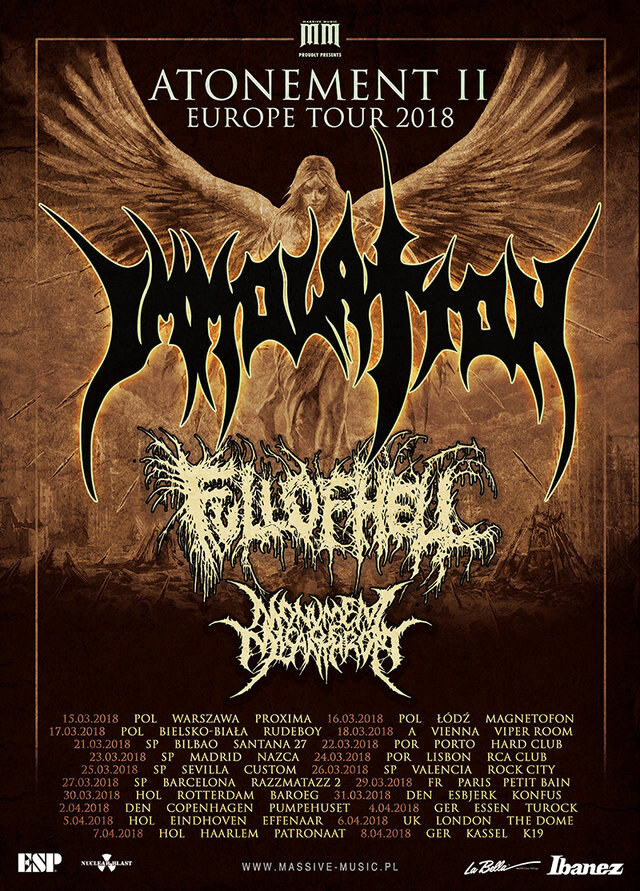 Immolation announce part II of the "Atonement" European tour!