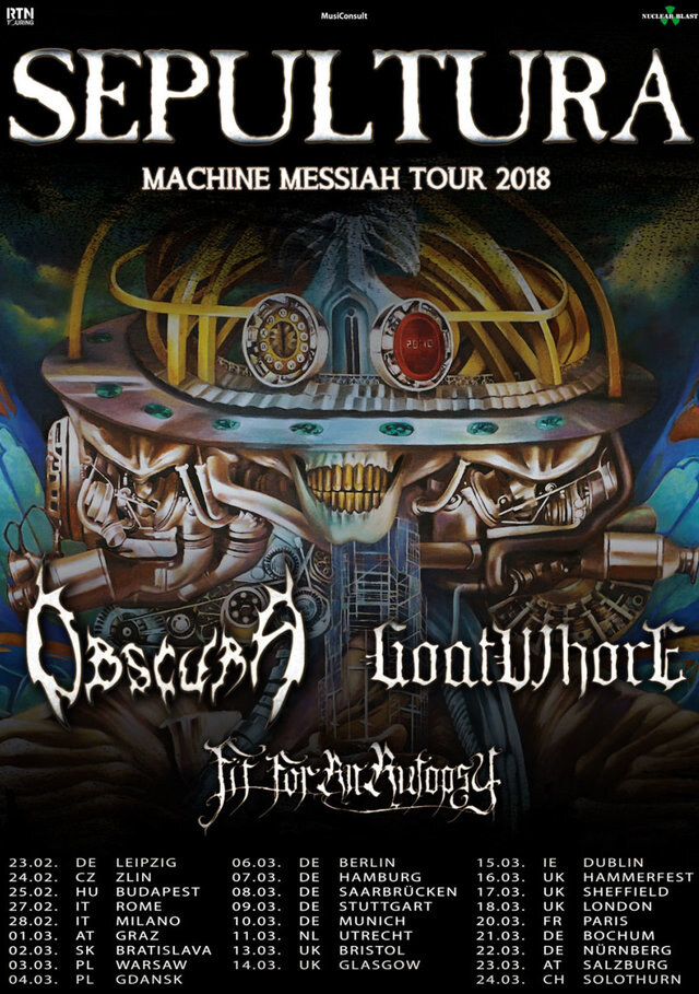 Sepultura - "Machine Messiah Tour 2018" trailer launched!