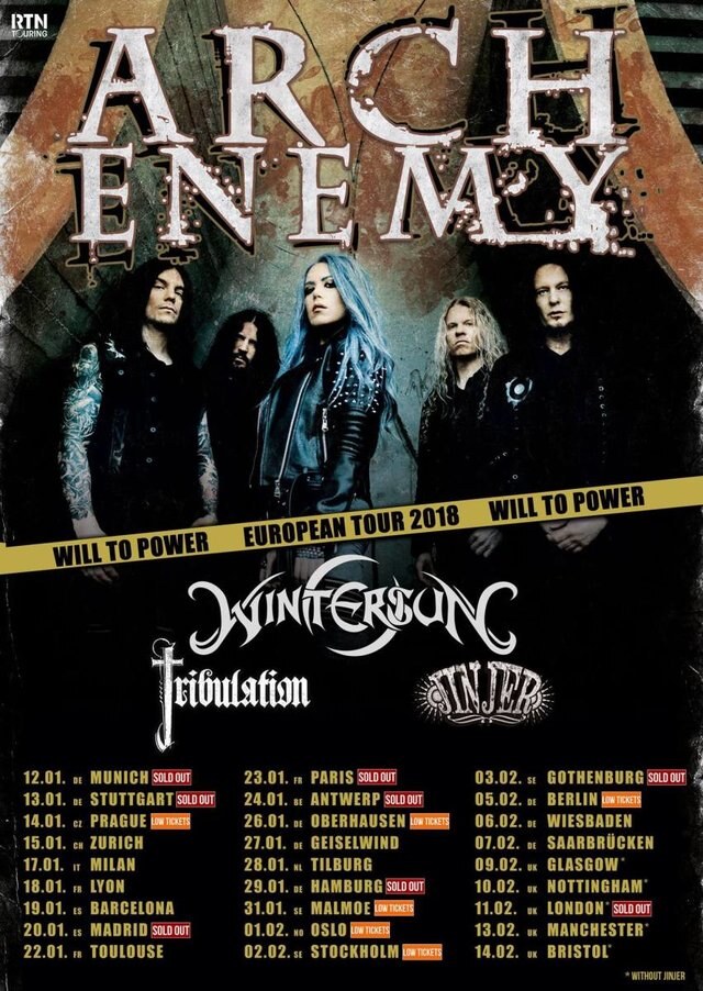 Wintersun kick off EU tour with Arch Enemy tomorrow!