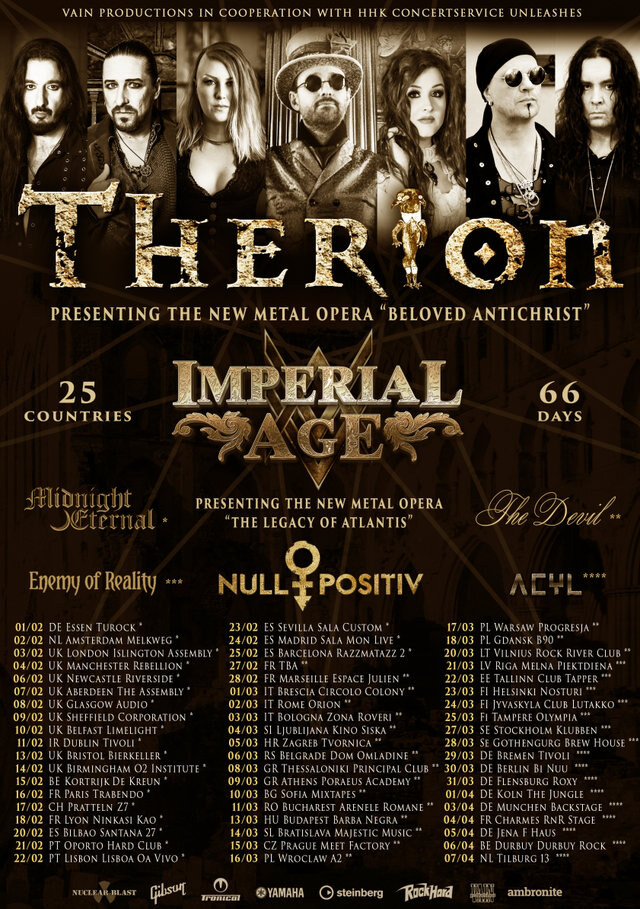  Therion kick off EU tour and present new single 'Bring Her Home'