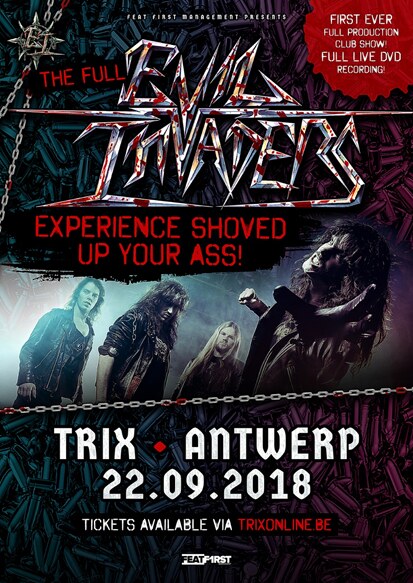 Evil Invaders kondigt headline shows aan in Kasteel De Renesse + Trix Antwerpen