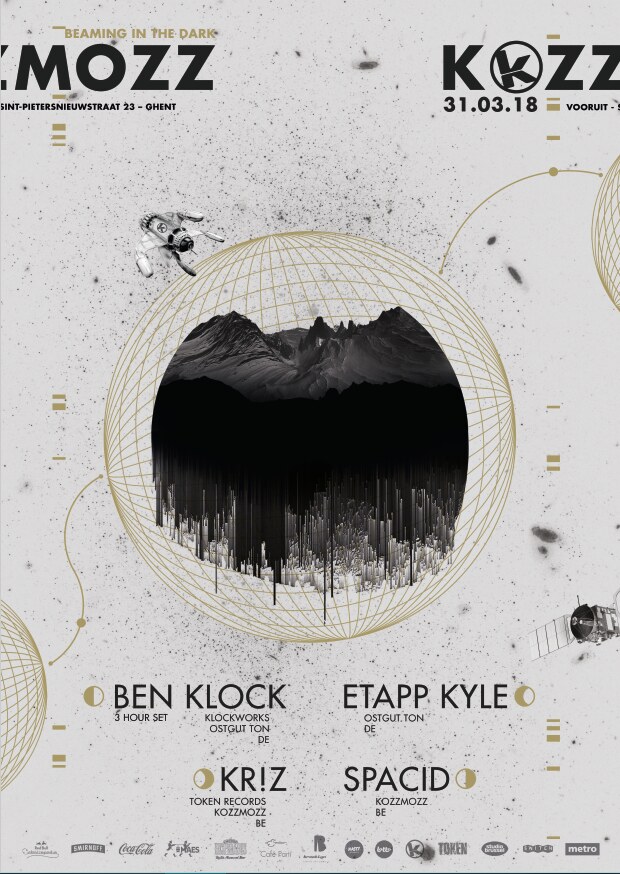 Kozzmozz: Beaming in the dark with Ben Klock & Etapp Kyle on Saturday, March 31st  @  Vooruit, Ghent