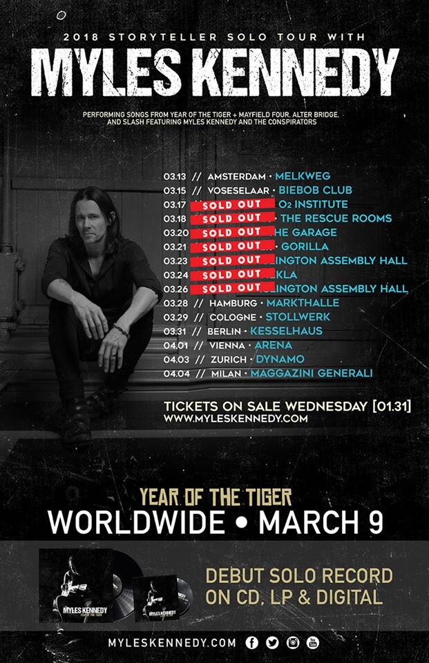 Myles Kennedy Release lyric video for "Devil on the wall"