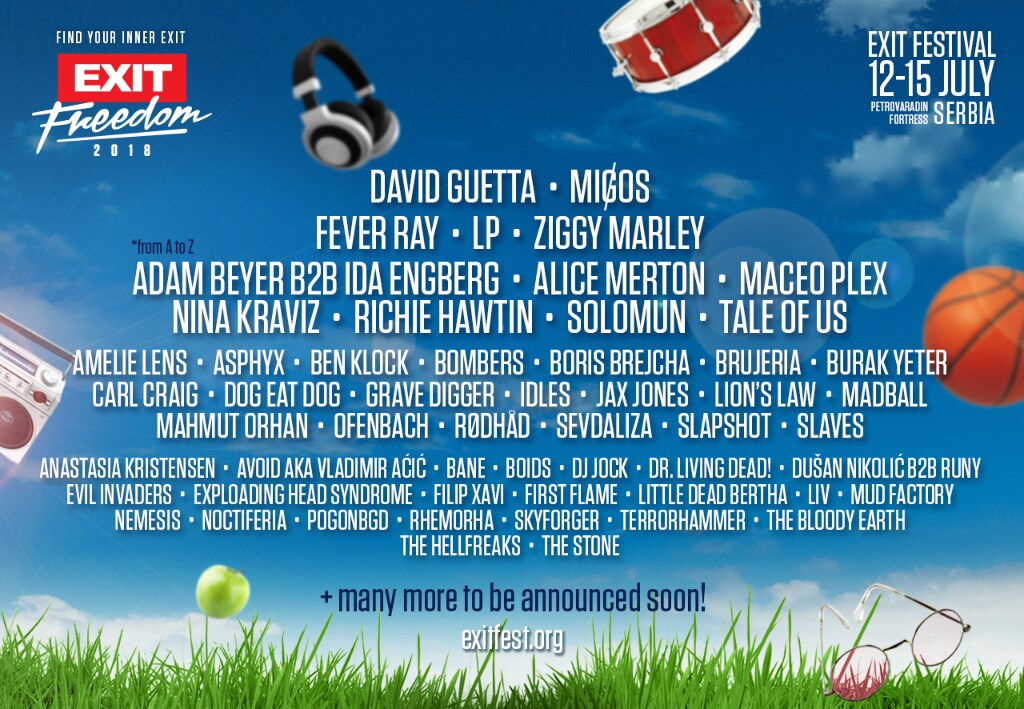 David Guetta en LP naar EXIT Festival 2018