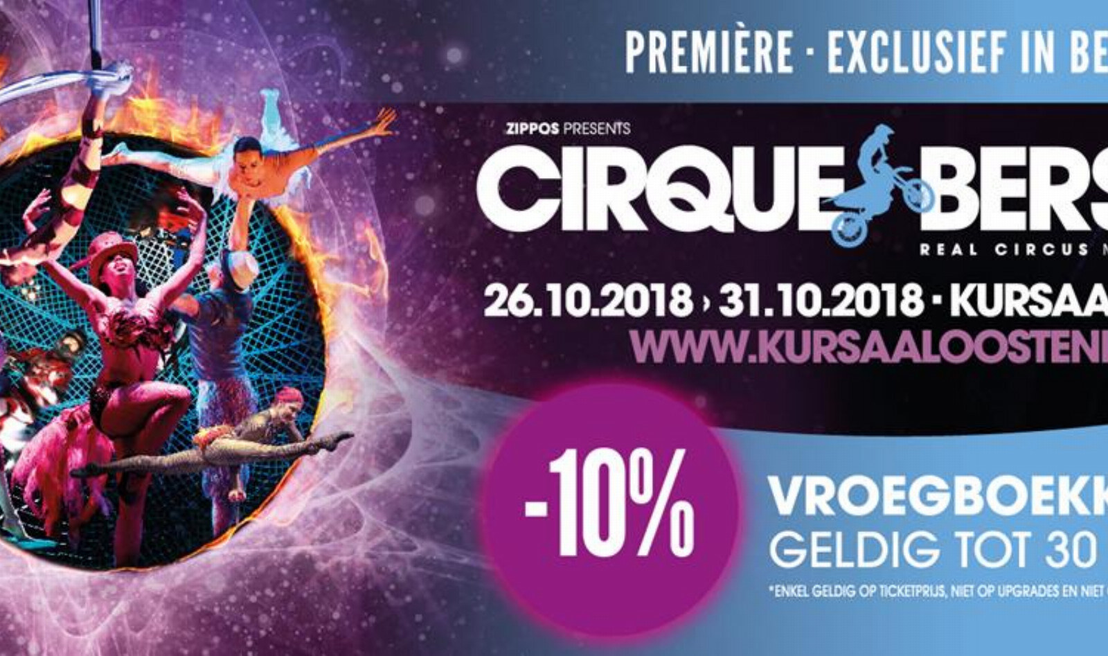Kursaal Oostende brengt Belgische première van een knettergek Internationaal Theatercircus