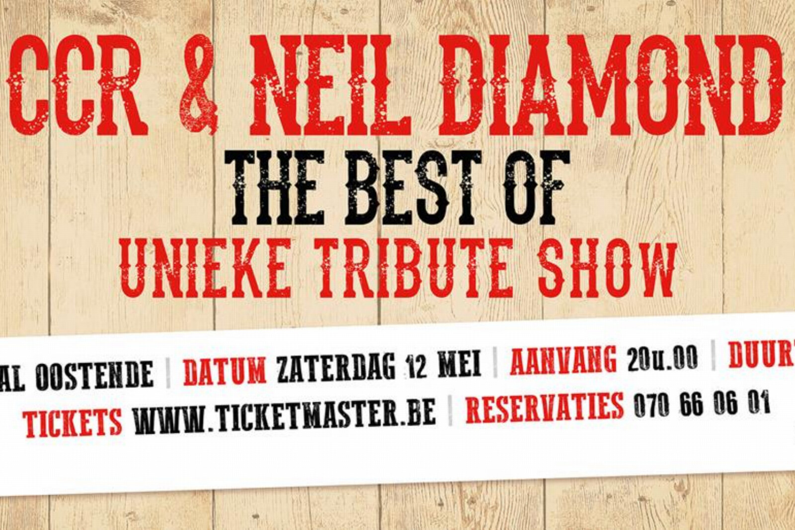 The Best of CCR & Neil Diamond in Kursaal Oostende