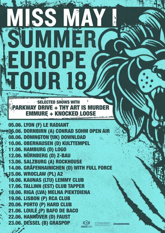 Miss may I announce European summer tour!