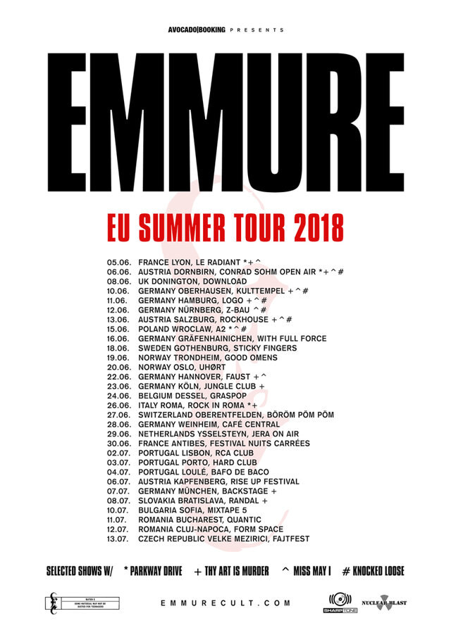 Emmure announce European summer tour!