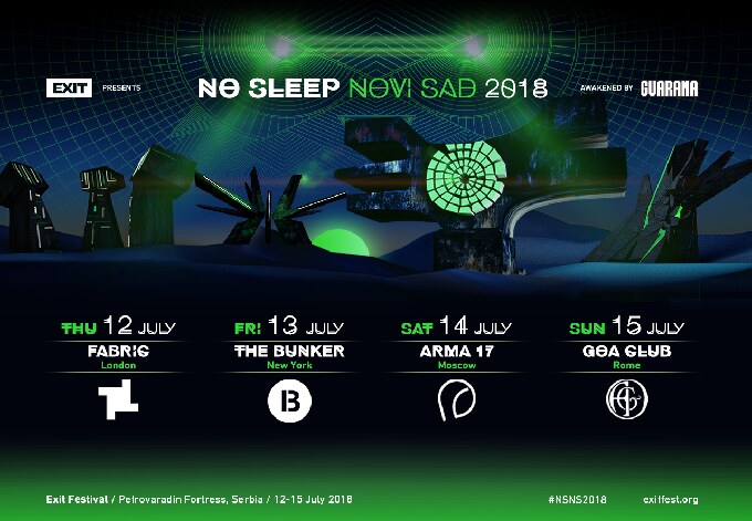EXIT reveals full line-up of the iconic No Sleep Novi Sad stage!
