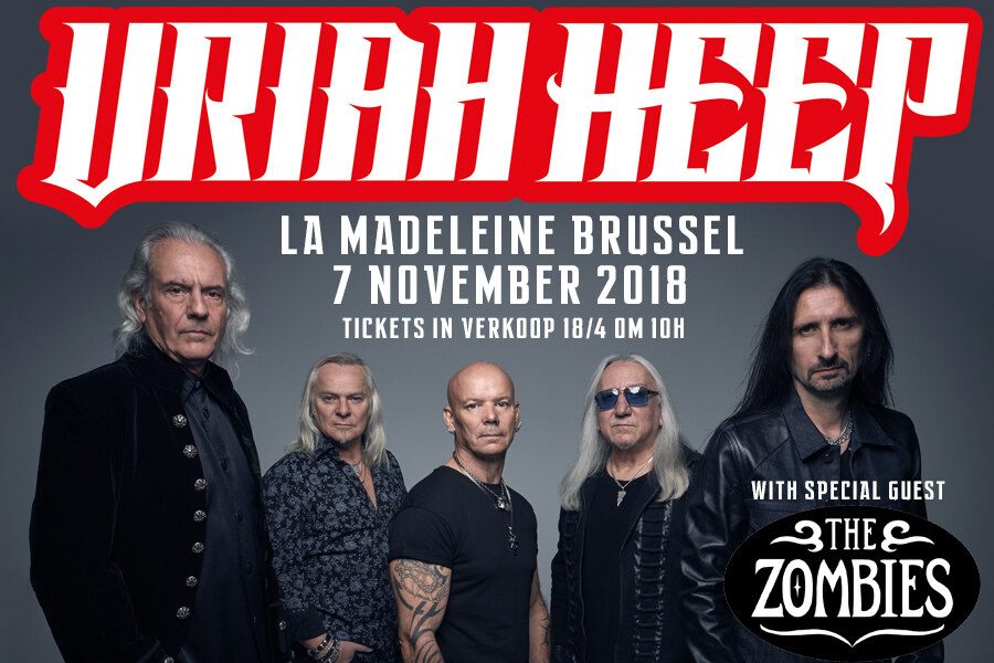 Uriah Heep met special guest The Zombies op 7 november 2018 in La Madeleine