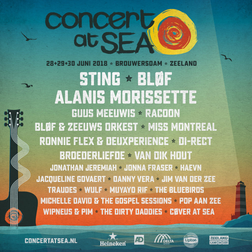 15 nieuwe namen voor Concert At Sea