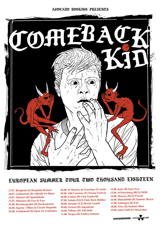 Comeback Kid  announce European summer dates!