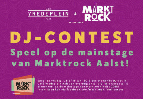Marktrock Aalst en Café Vredeplein organiseren DJ-contest