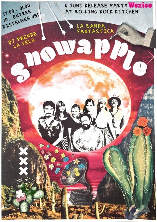 Snowapple viert kleurrijk releasefeestje op 6 juni in Rolling Rock Kitchen aan het IJ