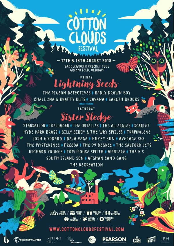 Cotton clouds festival Expands Into Two-Day Extravaganza ft. The Lightning Seeds, Badly Drawn Boy and more