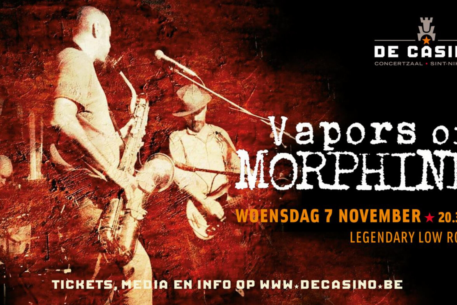 Morphine komt naar De Casino