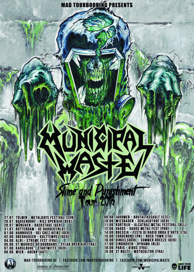 Municipal Waste release new music video + kick off EU tour later this month!