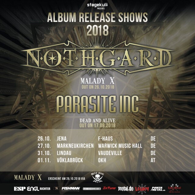Nothgard & Parasite Inc. Album release shows