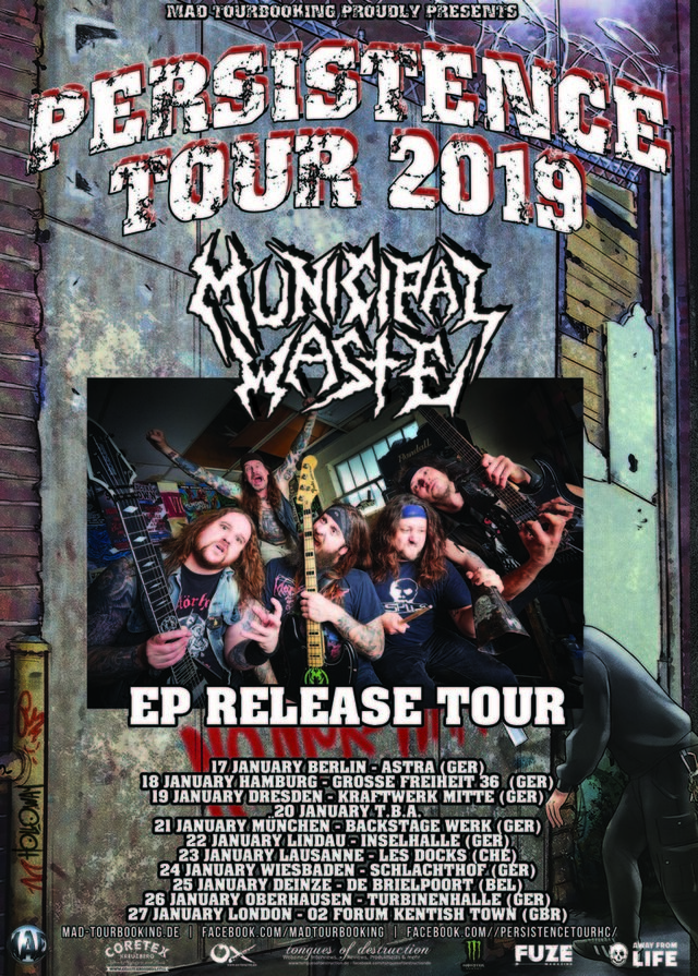Municipal Waste to be part of the "EMP Persistence Tour 2019"!