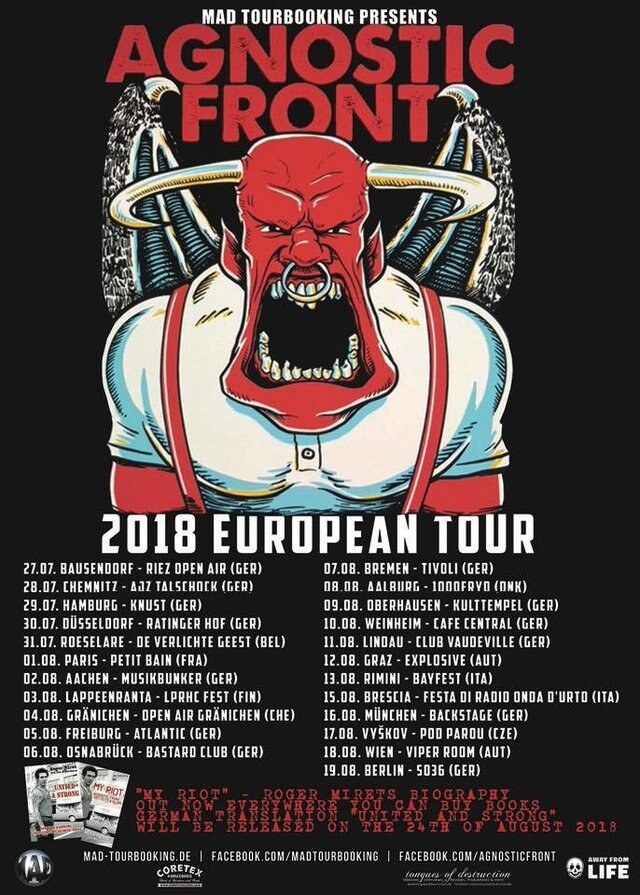 Agnostic Front European tour kicks off