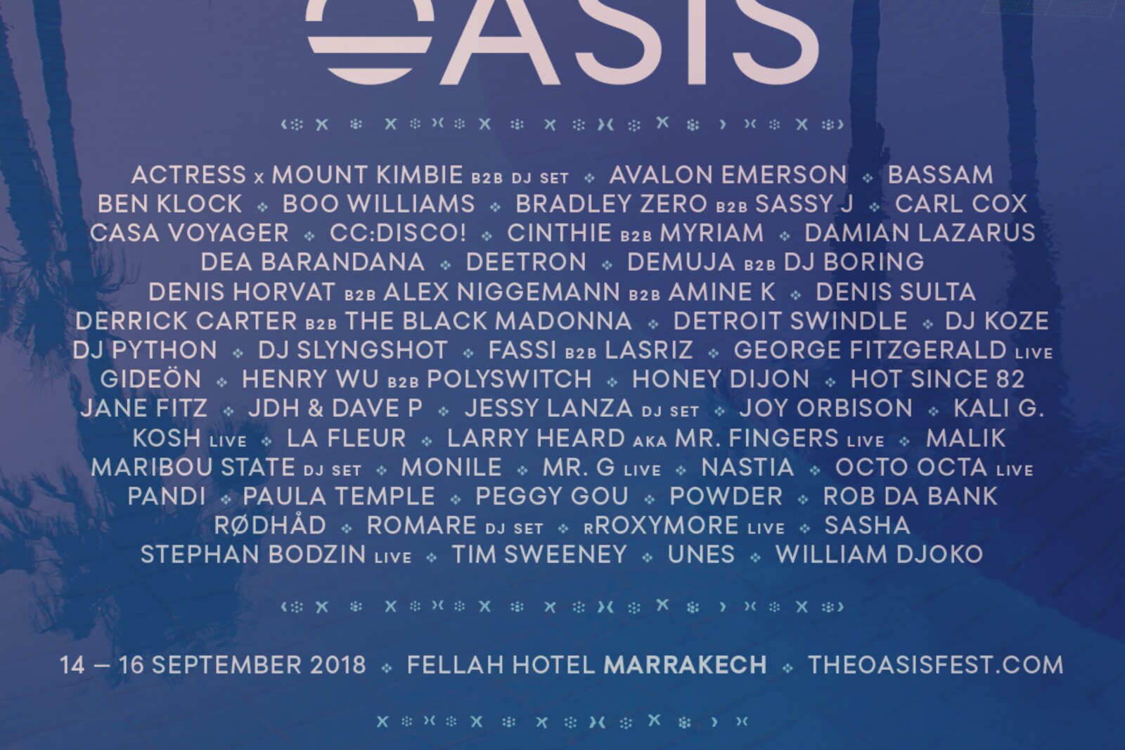 Oasis Festival Marrakech announces complete 2018 lineup
