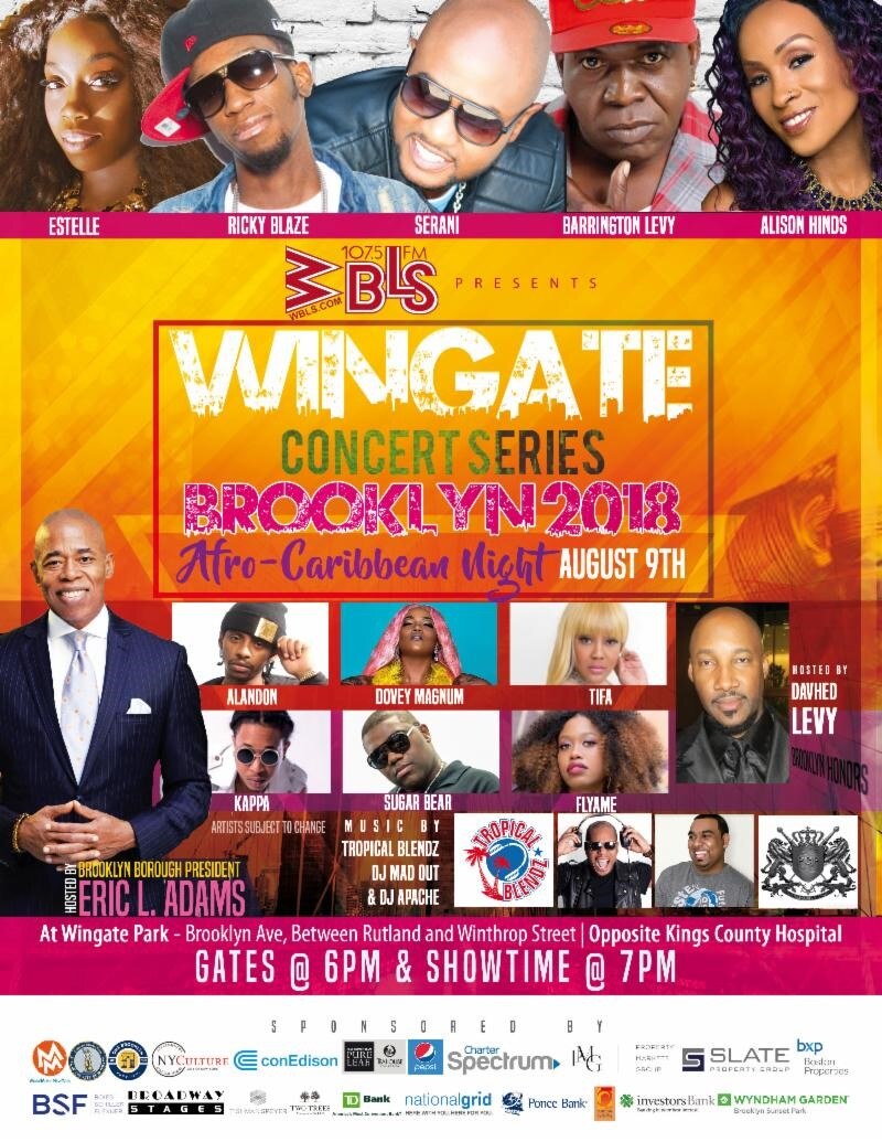  Estelle will be performing at the 2018 Wingate Concert Series