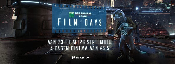 De BNP Paribas Fortis Film Days staan weer voor de deur
