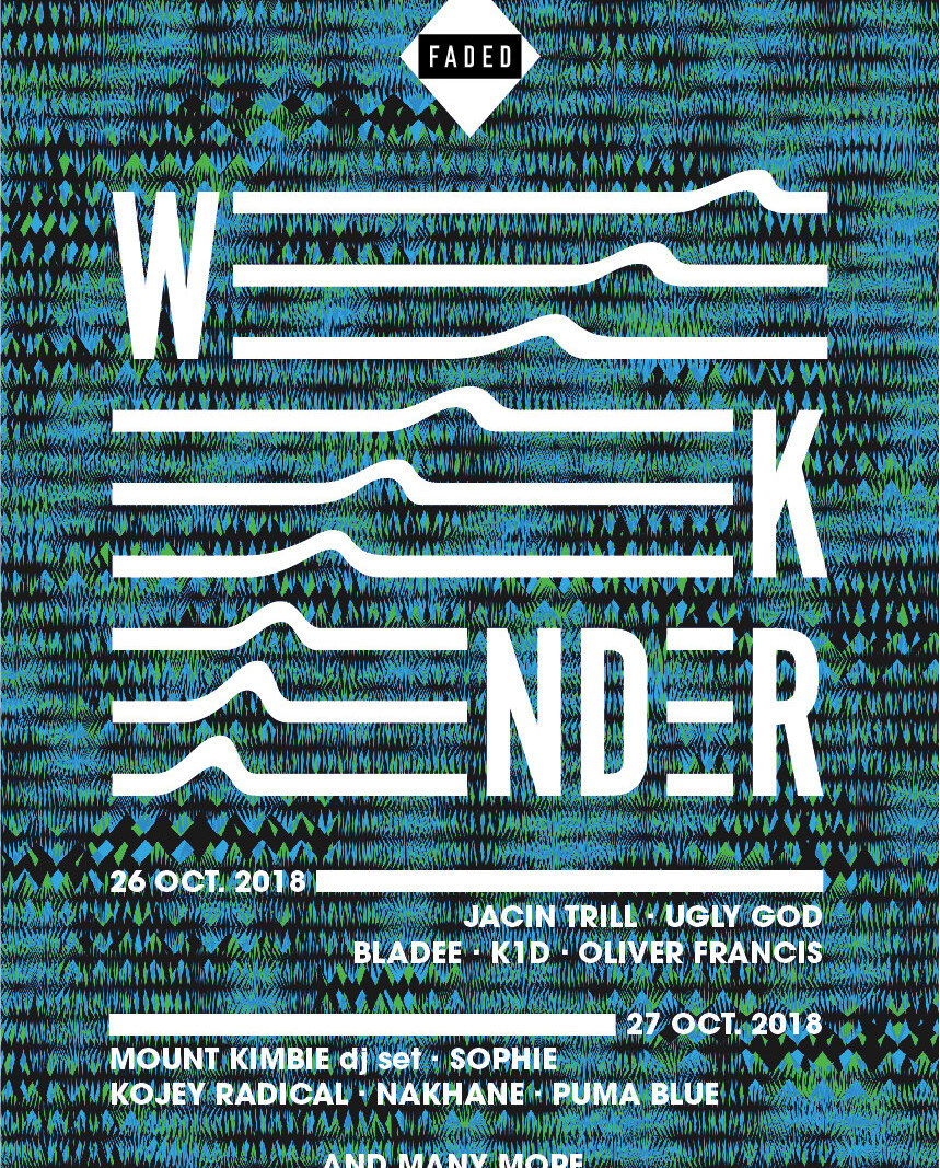 Jacin Trill, Ugly God, Mount Kimbie en SOPHIE op tweede editie van FADED Weekender.