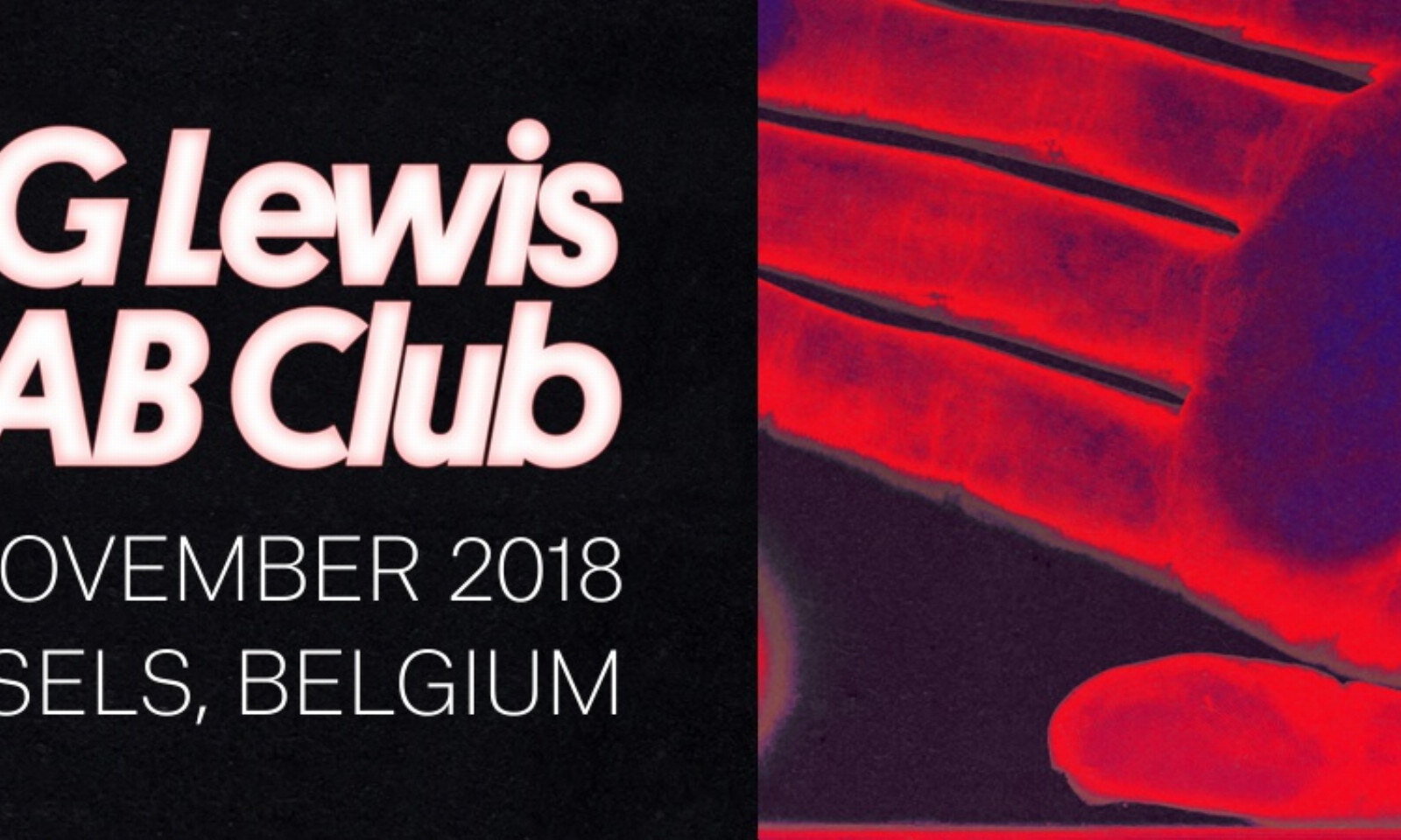 SG Lewis op 30 november 2018 in de AB Club Brussel