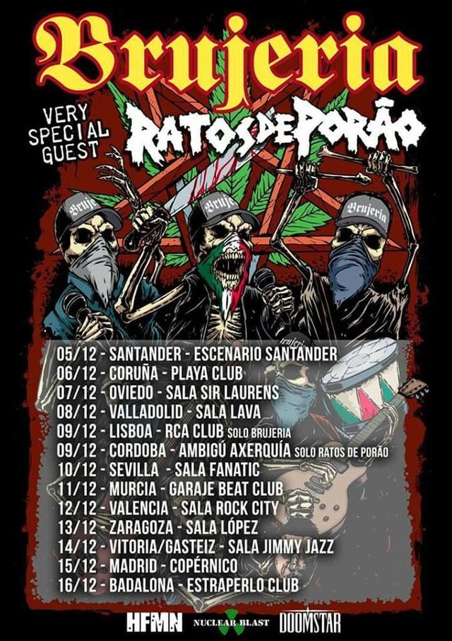 Brujeria announce Iberian tour for December