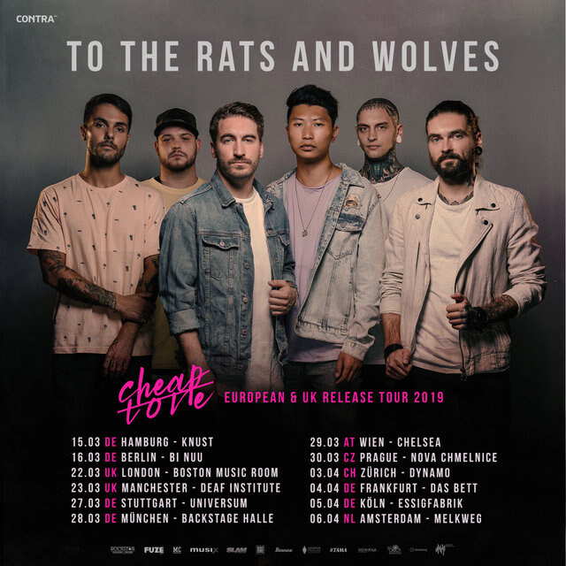 To The Rats And Wolves announce "Cheap Love" tour for spring 2019