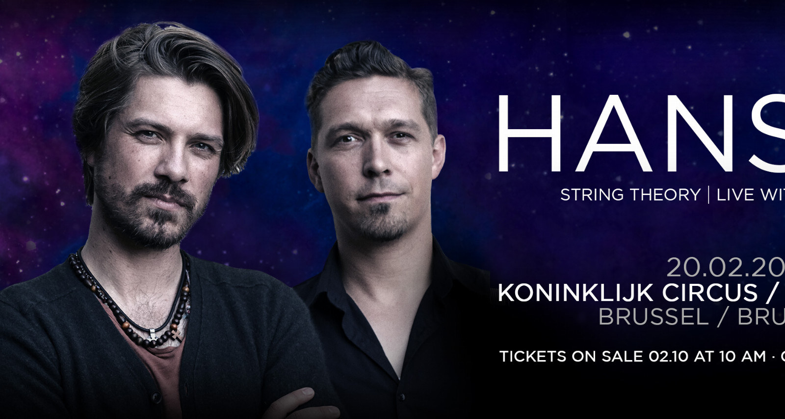 Hanson Live met orkest op 20/02 in Koninklijk Circus