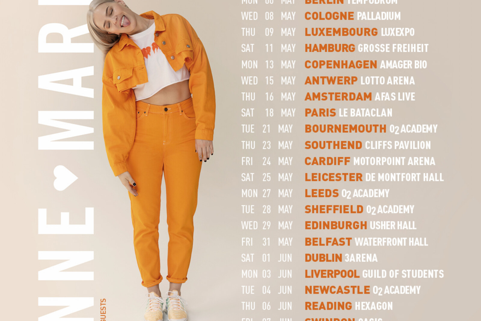 Anne-Marie komt op 16 mei 2019 naar AFAS Live