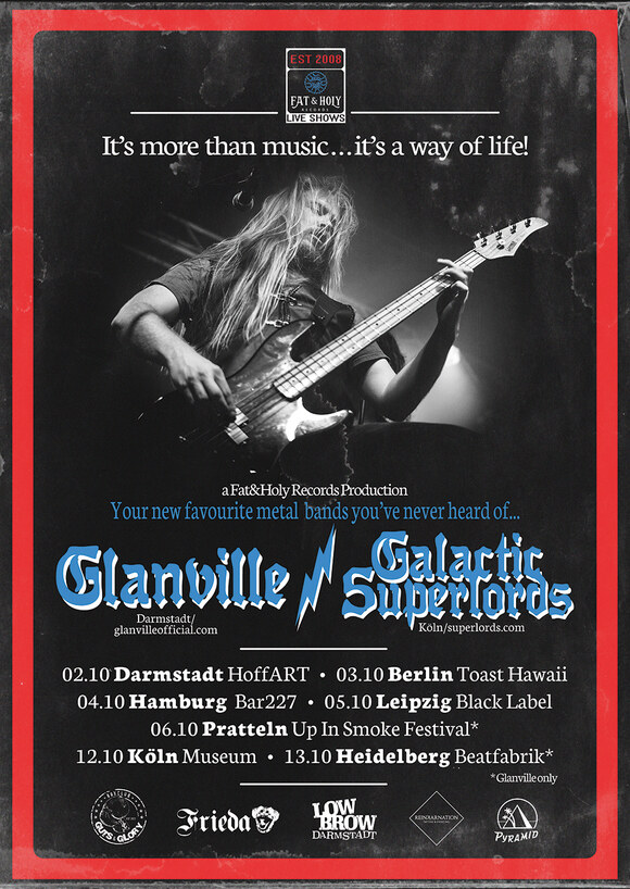 Glanville & Galactic Superlords  to kick off tour this week!