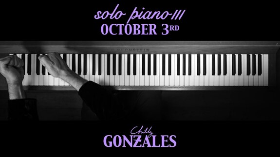 Chilly Gonzales NEW video 'October 3rd' | 05/03 @ Bozar