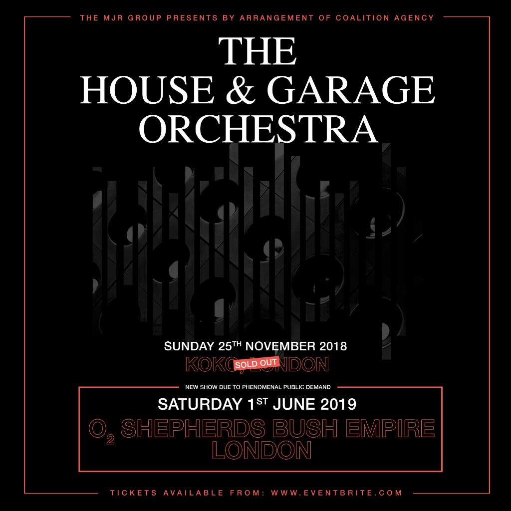 The House & Garage Orchestra announce Shepherds Bush Empire headline show